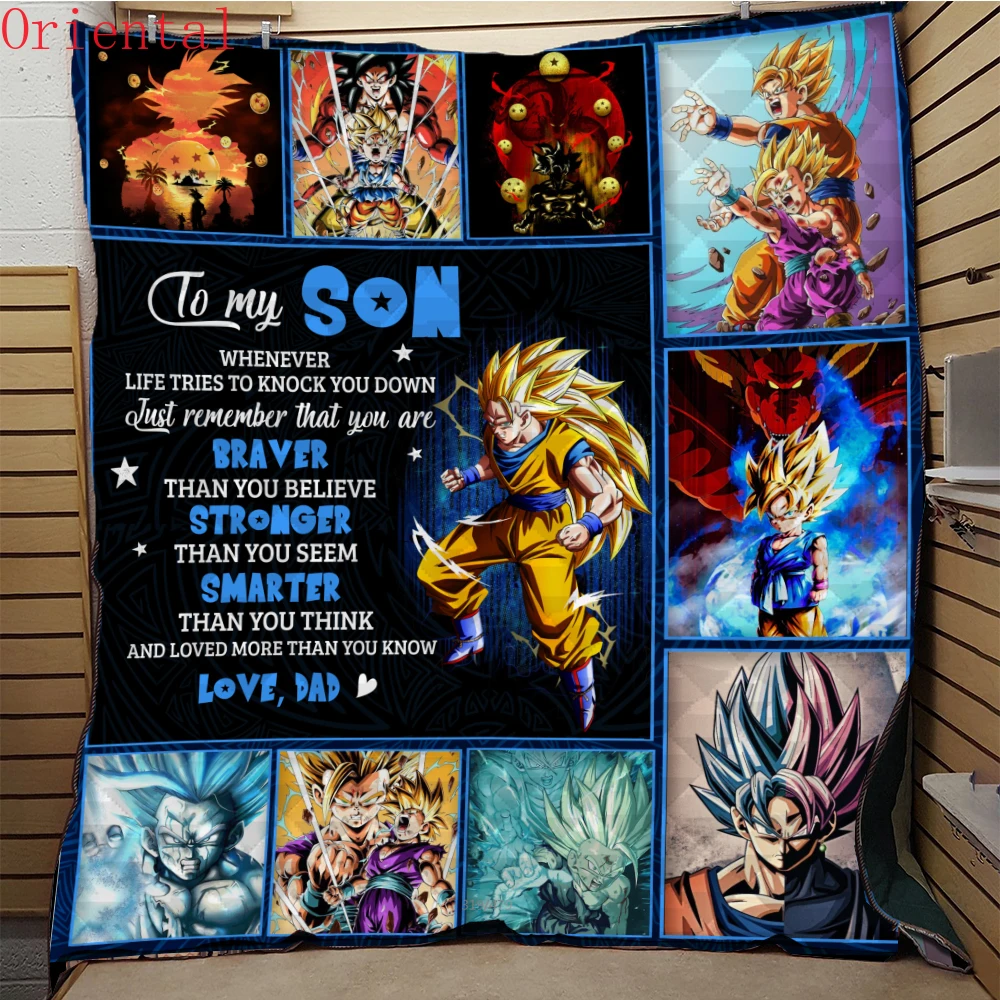 To My Son Quilt Blanket for Bed Soft Dropshipping