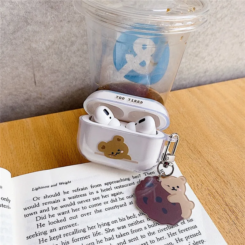 For Airpods Cases soft PC Transparent Earphone Cases For Apple AirPods 1 2 pro Charging Box Cute Cartoon Koala bear Cover Bag
For Airpods Cases soft PC Transparent Earphone Cases For Apple AirPods 1 2 pro Charging Box Cute Cartoon Koala bear Cover Bag
