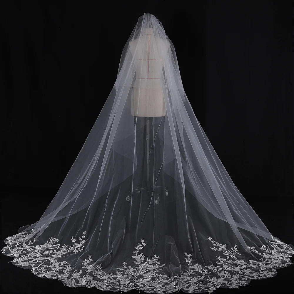 High-end Bridal Mop Lace Long Veil Super Mori Korean Simple Double-layer Main Wedding Headdress
High-end Bridal Mop Lace Long Veil Super Mori Korean Simple Double-layer Main Wedding Headdress