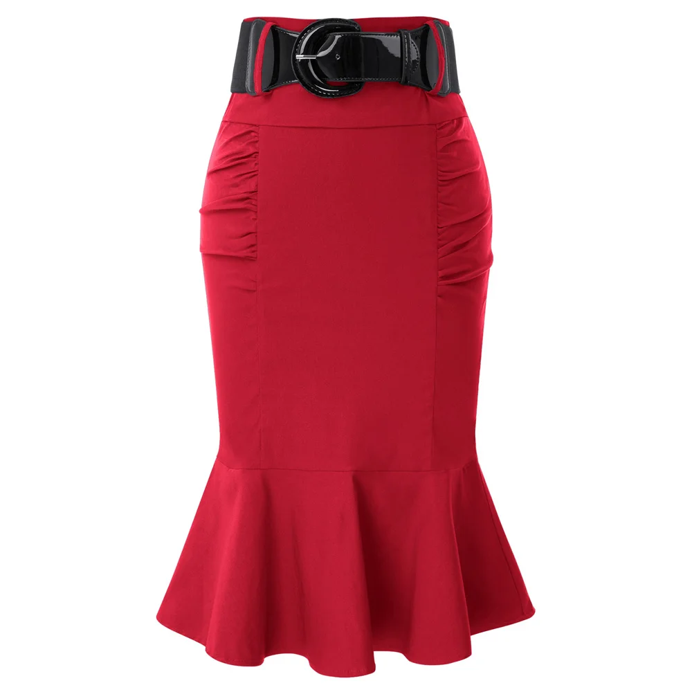 Sexy Women Mermaid Tail Midi Skirt Hips Bodycon Pencil Skirt Matched Belt S~ 2XL
Sexy Women Mermaid Tail Midi Skirt Hips Bodycon Pencil Skirt Matched Belt S~ 2XL