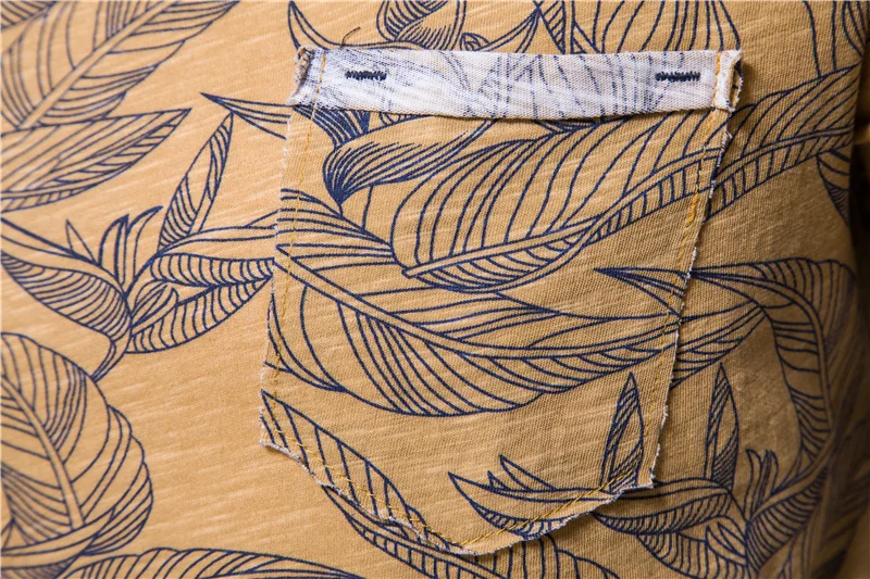AIOPESON Leaf Printed T Shirt Men Pocket Casual High Quality 100% Cotton Men Clothing 2021 New Summer Hawaii Style Mens T Shirt 
AIOPESON Leaf Printed T Shirt Men Pocket Casual High Quality 100% Cotton Men Clothing 2021 New Summer Hawaii Style Mens T Shirt