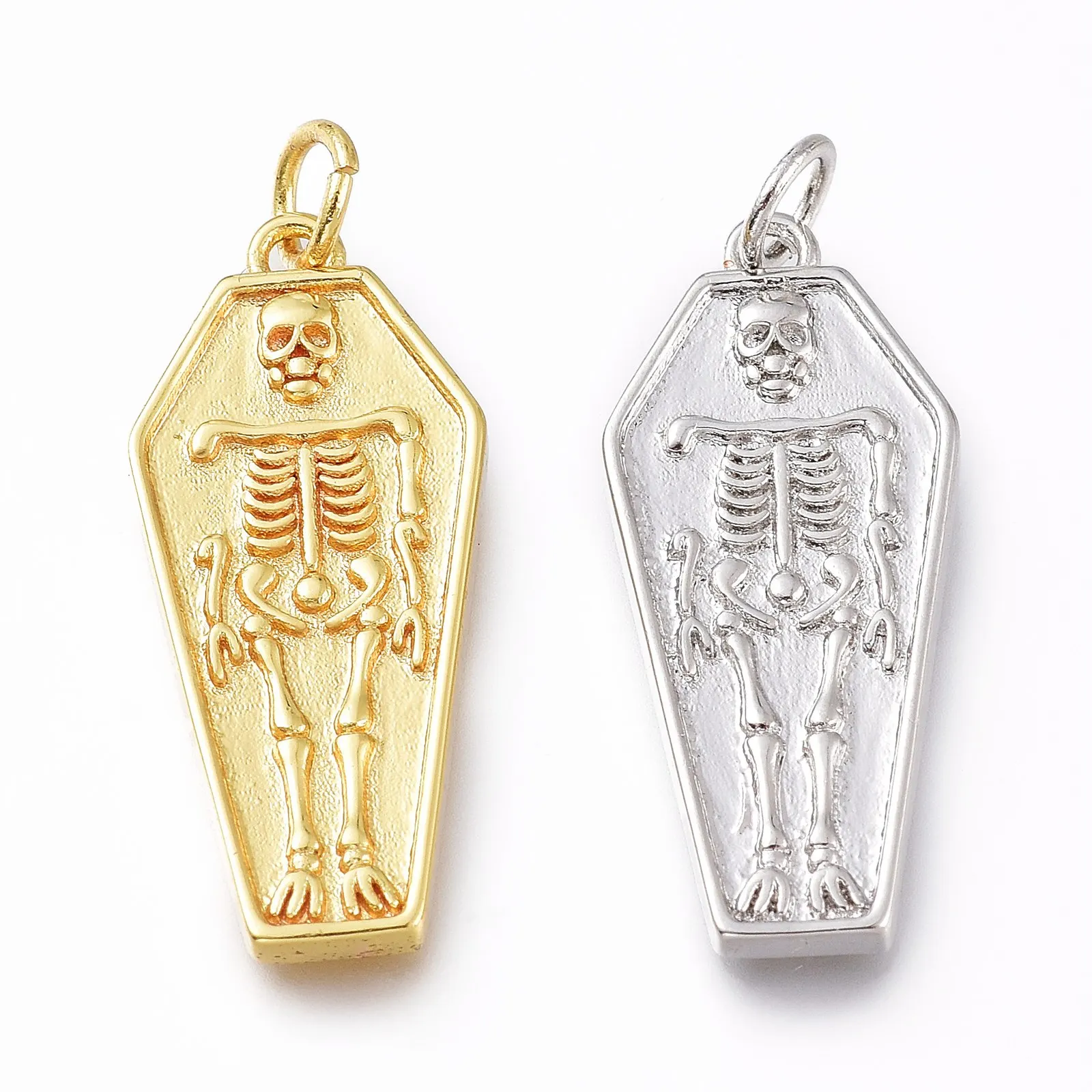 5Pcs Brass Creative Gothic Coffin Skeleton Pendants Charms With Jump Ring For Necklace Bracelet Dangle DIY Jewelry Gift
5Pcs Brass Creative Gothic Coffin Skeleton Pendants Charms With Jump Ring For Necklace Bracelet Dangle DIY Jewelry Gift
