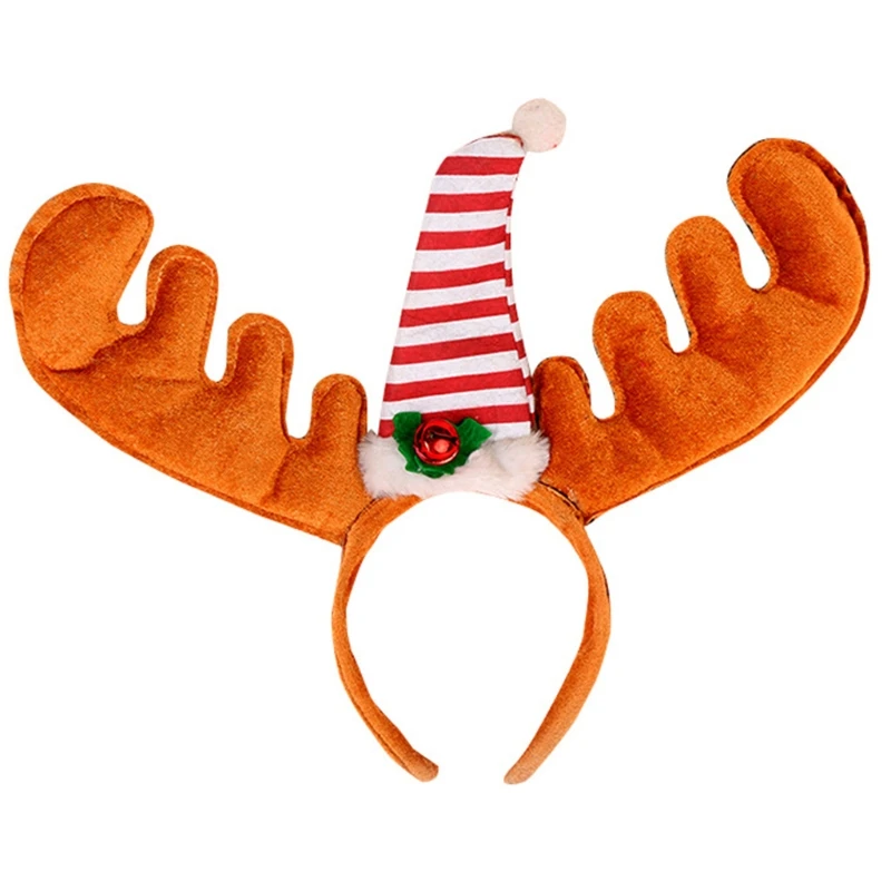 

Adult Kids Christmas Headband Cute Reindeer Antler Santa Snowman Hair Hoop Holiday Party Supplies Decoration Headpiece