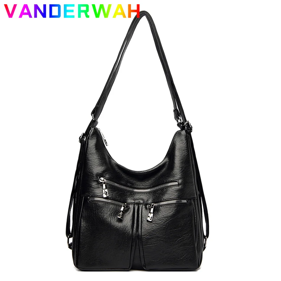 Multifunctional Women's Shoulder Handbags Casual Leather Crossbody Bags Ladies Large Capacity Travel Backpack Mochila Feminina
Multifunctional Women's Shoulder Handbags Casual Leather Crossbody Bags Ladies Large Capacity Travel Backpack Mochila Feminina