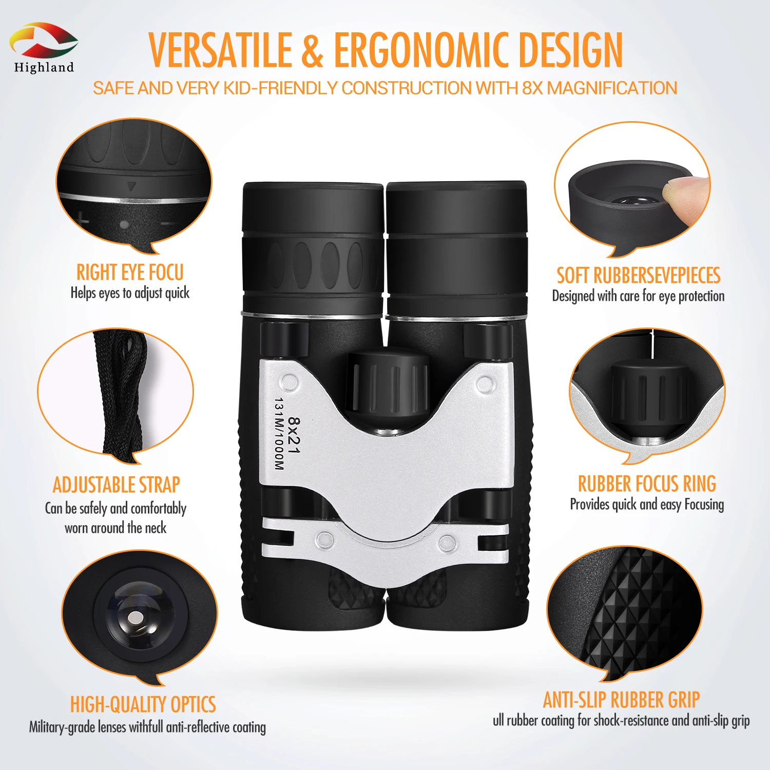 8x21 Binoculars Bak4 Night Vision Waterproof With Phone Clip Outdoor Camping Bird Watching Hunting Binoculars
8x21 Binoculars Bak4 Night Vision Waterproof With Phone Clip Outdoor Camping Bird Watching Hunting Binoculars