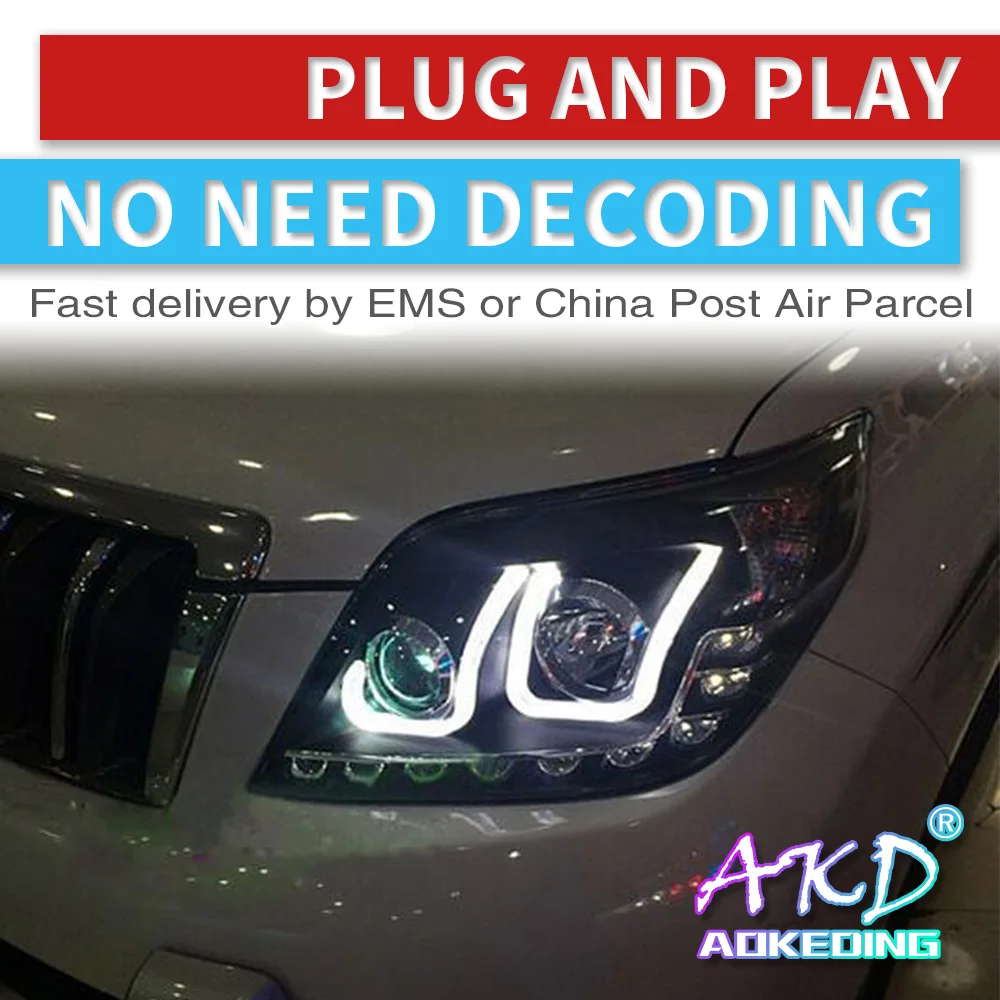 AKD Car Styling for Toyota Prado FULL Headlights 2010-2013 LAND CRUISER Prado FULL LED Headlight LED Head lamp DRL All Bi-LED
AKD Car Styling for Toyota Prado FULL Headlights 2010-2013 LAND CRUISER Prado FULL LED Headlight LED Head lamp DRL All Bi-LED