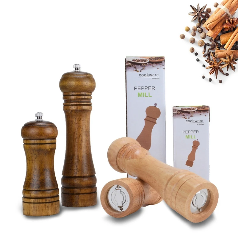 Classical Oak Wood Pepper Spice Mill Grinder Set Handheld Seasoning Mills Grinder Ceramic Grinding Core BBQ Tools Dropshipping
Classical Oak Wood Pepper Spice Mill Grinder Set Handheld Seasoning Mills Grinder Ceramic Grinding Core BBQ Tools Dropshipping