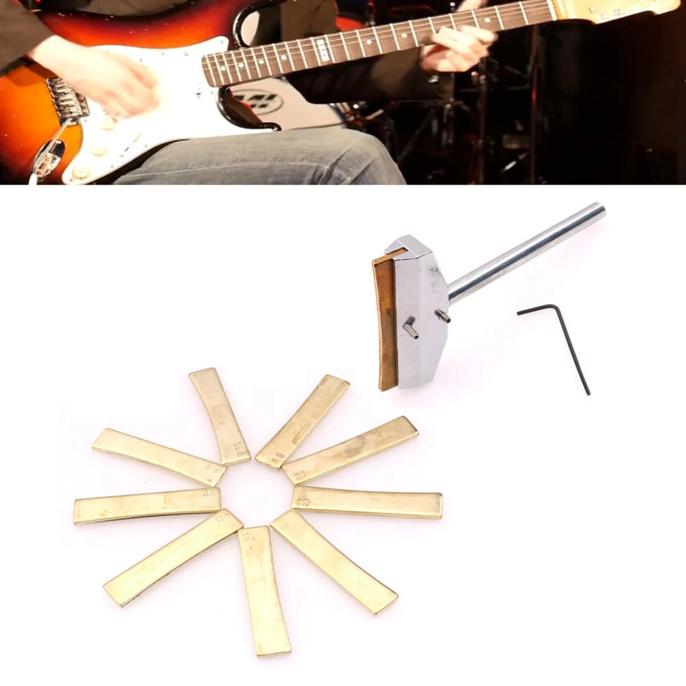 Electric Guitar Bass Neck Fingerboard Fret Inlay Tool 9pcs Pressure Fret Tools Set
Electric Guitar Bass Neck Fingerboard Fret Inlay Tool 9pcs Pressure Fret Tools Set
