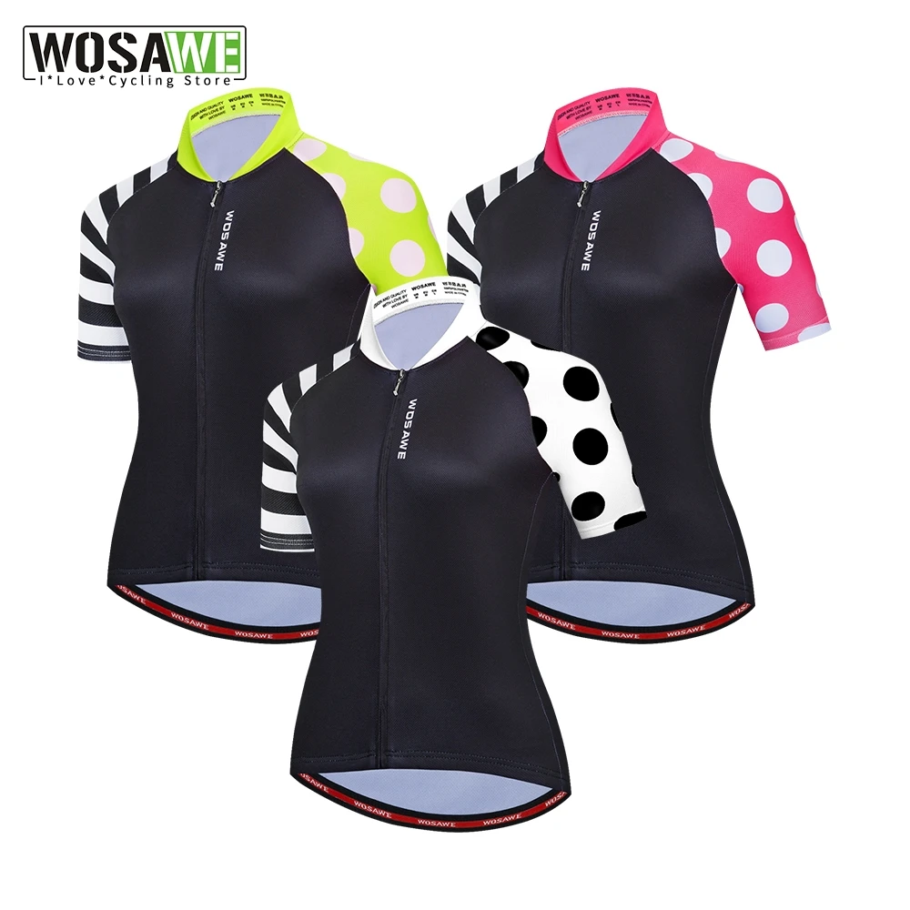 WOSAWE Short-sleeve Mountain Bike Summer Ladies Women Cycling Jersey Outdoor Sports Breathable Cycling Clothing Shirts S-XL
WOSAWE Short-sleeve Mountain Bike Summer Ladies Women Cycling Jersey Outdoor Sports Breathable Cycling Clothing Shirts S-XL