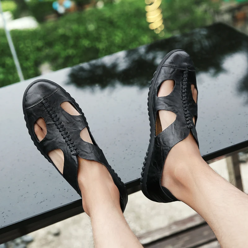 Sandals-men Sandalia Rasteira Summer Sandals Men Leather Sandali Uomo Sandale Ete Homme Masculino Sandales Cuir En Cuire Sport
Sandals-men Sandalia Rasteira Summer Sandals Men Leather Sandali Uomo Sandale Ete Homme Masculino Sandales Cuir En Cuire Sport