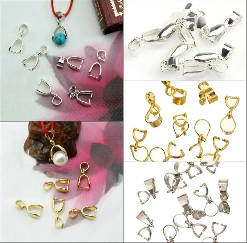 Wholesale 15pcs/lot Silver Gold Color Necklace Connectors Tone Pinch Clip Bail Connectors For DIY Jewelry Making Supplies
Wholesale 15pcs/lot Silver Gold Color Necklace Connectors Tone Pinch Clip Bail Connectors For DIY Jewelry Making Supplies