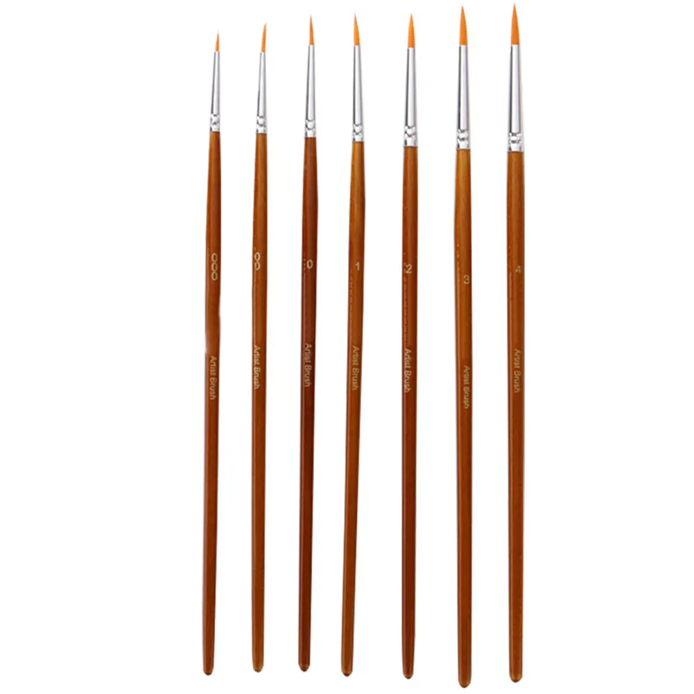 7pcs Drawing Detail Liner Gift Extra Fine Paint Brush Set Acrylic Painting Professional Gouache Students Watercolor Miniature
7pcs Drawing Detail Liner Gift Extra Fine Paint Brush Set Acrylic Painting Professional Gouache Students Watercolor Miniature