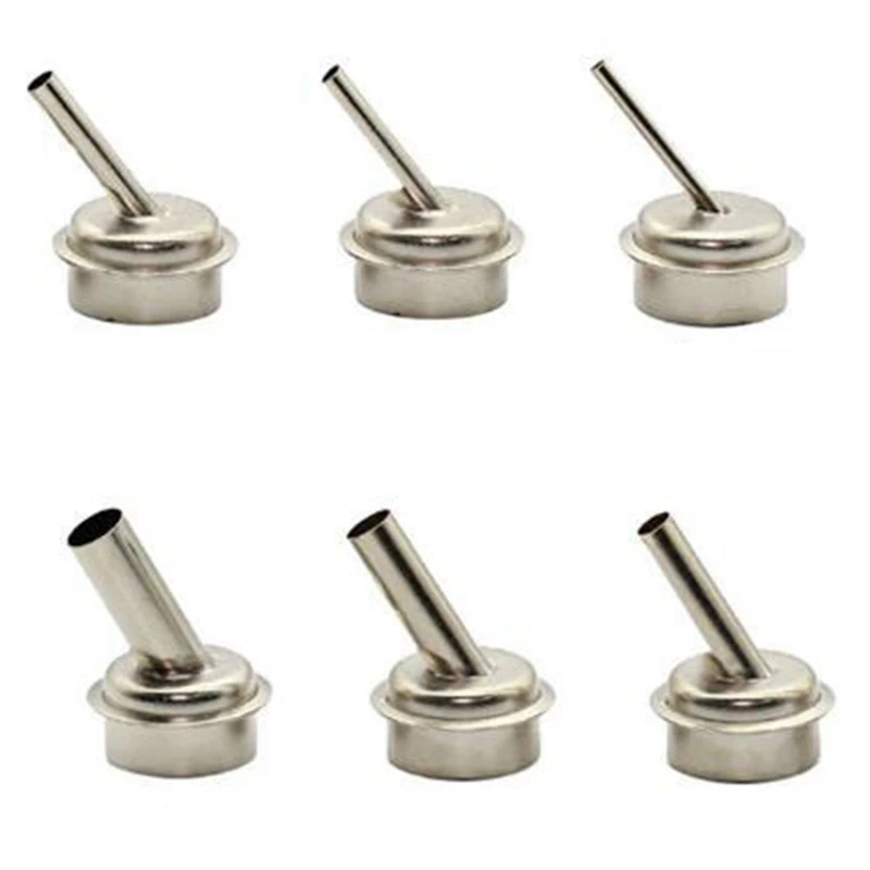 6Pcs 45 Degree Bent Curved Heat Nozzle 2.5/3/4/6/7/9mm Hot Air Nozzles for QUICK 861DW Soldering Station
6Pcs 45 Degree Bent Curved Heat Nozzle 2.5/3/4/6/7/9mm Hot Air Nozzles for QUICK 861DW Soldering Station