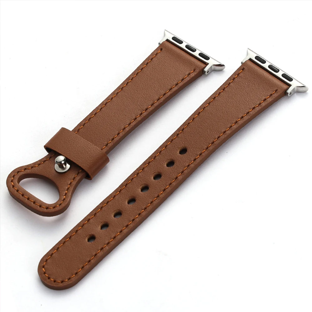 100% Genuine Cow Leather loop Bracelet Belt Band for Apple Watch 6 SE 5 4 42MM 38MM 44MM 40MM Strap for iWatch 6 5 4 Wristband 
100% Genuine Cow Leather loop Bracelet Belt Band for Apple Watch 6 SE 5 4 42MM 38MM 44MM 40MM Strap for iWatch 6 5 4 Wristband
