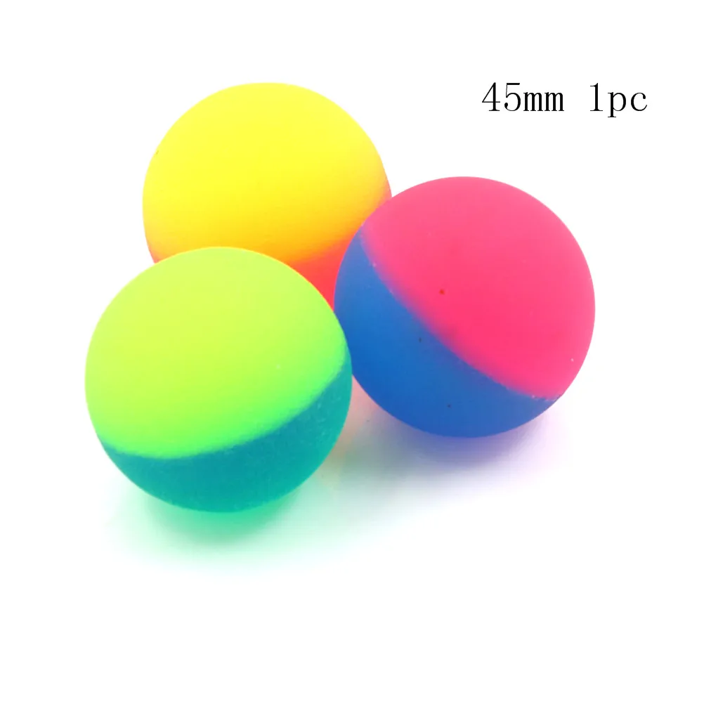 1pcs Cute Luminous Children Toy Ball Colored Boy Bouncing Rubber Kids Sport Games Elastic Jumping Balls Outdoor toy 42/45mm | Игрушки и