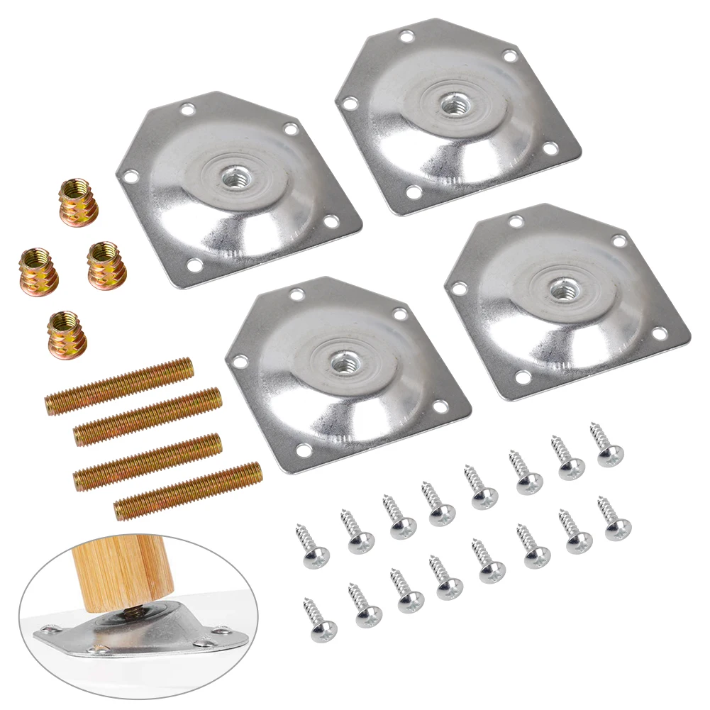 4Pcs Table Feet Fixing Home Hardware Cabinet Furniture Mounting Bracket Table Feet Sofa Angled Legs Fixing Plate Bed With Screw
4Pcs Table Feet Fixing Home Hardware Cabinet Furniture Mounting Bracket Table Feet Sofa Angled Legs Fixing Plate Bed With Screw