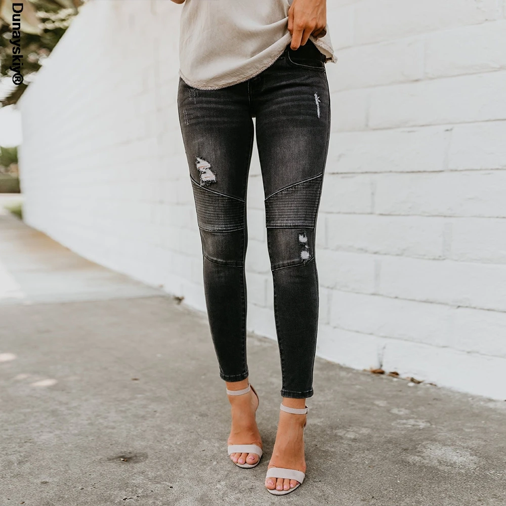 Fashion Mid Waist Skinny Jeans Women Vintage Distressed Denim Pants Autumn Crimped Destroyed Pencil Pants Casual Ripped Jeans
Fashion Mid Waist Skinny Jeans Women Vintage Distressed Denim Pants Autumn Crimped Destroyed Pencil Pants Casual Ripped Jeans