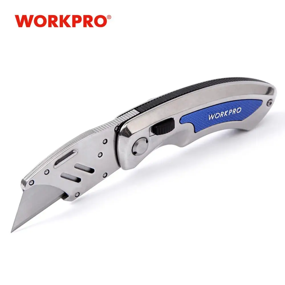 Складной нож WORKPRO с быстросменными лезвиями сверхмощные ножи для кемпинга |