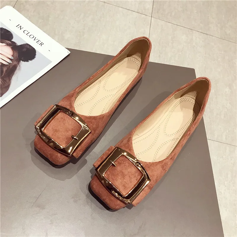 Women Flats Fashion Slip On Flat Shoes Square Toe Shallow Buckle Ballerina Loafers Faux Suede Lady Ballet Females Footwear
Women Flats Fashion Slip On Flat Shoes Square Toe Shallow Buckle Ballerina Loafers Faux Suede Lady Ballet Females Footwear