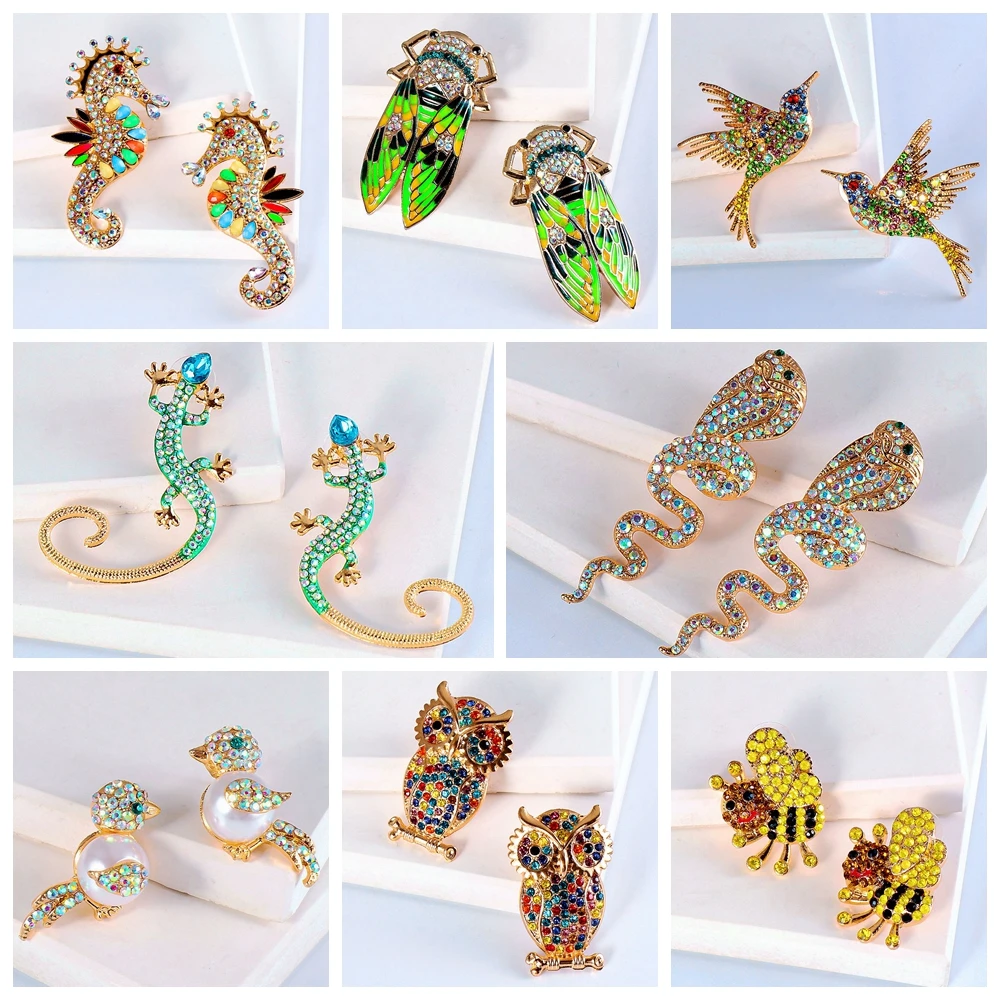 New Bird Bee Animal Rhinestone Stud Cute Earrings Cartoon Metal Charms Statement Party Earring for Women Fashion Jewelry Gift
New Bird Bee Animal Rhinestone Stud Cute Earrings Cartoon Metal Charms Statement Party Earring for Women Fashion Jewelry Gift