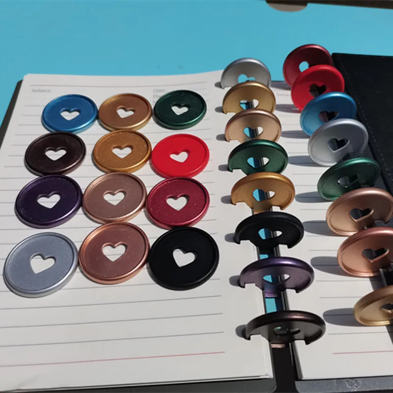 100PCS35MM multi-color plastic love frosted binding buckle, binding CD, mushroom hole loose-leaf binding ring
100PCS35MM multi-color plastic love frosted binding buckle, binding CD, mushroom hole loose-leaf binding ring