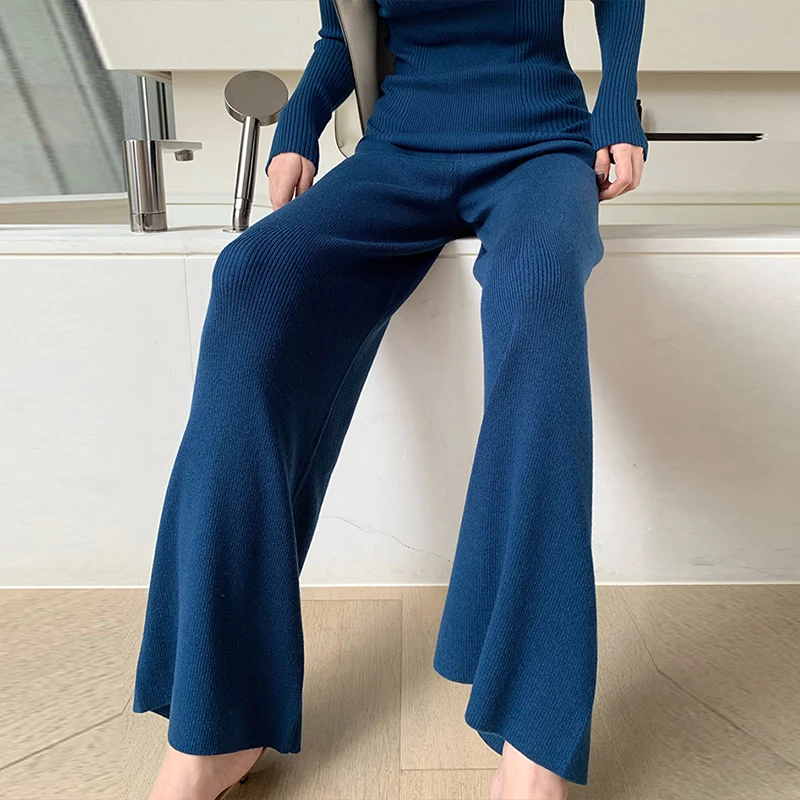 Autumn Knitted 2 Piece Set Women Sexy Hollow Out Sweater Pullover + Long Wide Leg Pant Set Tracksuit Winter Outfits Sweater Sets
Autumn Knitted 2 Piece Set Women Sexy Hollow Out Sweater Pullover + Long Wide Leg Pant Set Tracksuit Winter Outfits Sweater Sets