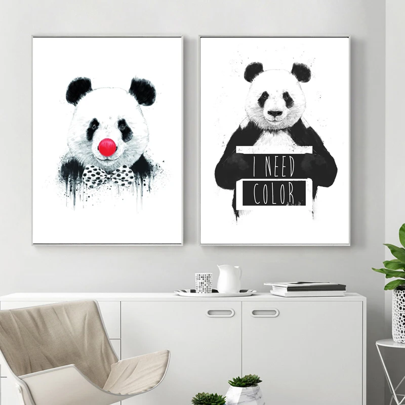 Black and White Animals Canvas Paintings Dog Panda Lions Posters and Prints Nordic Wall Art Picture Living Room Home Mural Decor
Black and White Animals Canvas Paintings Dog Panda Lions Posters and Prints Nordic Wall Art Picture Living Room Home Mural Decor