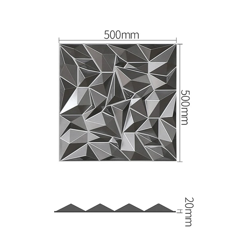 500x500mm 3D Art Plaster Cutting Geometric Diamond Carved 3D Wall Sticker Home Decor Decorative Panel Bathroom Kitchen Decor
500x500mm 3D Art Plaster Cutting Geometric Diamond Carved 3D Wall Sticker Home Decor Decorative Panel Bathroom Kitchen Decor