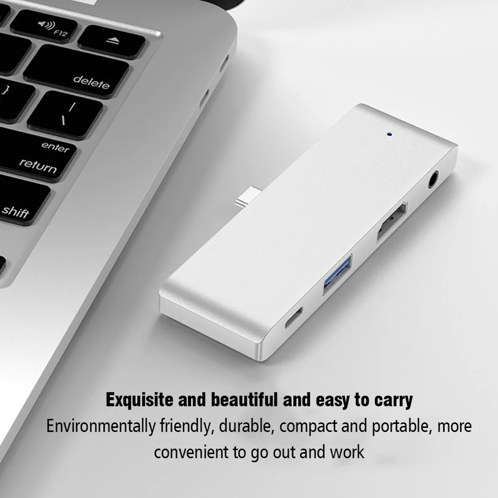 USB hub c hub Adapter 4 in 1 USB C to USB 3.0 4K HDMI-Compatible with 3.5mm audio output for MacBook pro Type C hub OTG
USB hub c hub Adapter 4 in 1 USB C to USB 3.0 4K HDMI-Compatible with 3.5mm audio output for MacBook pro Type C hub OTG