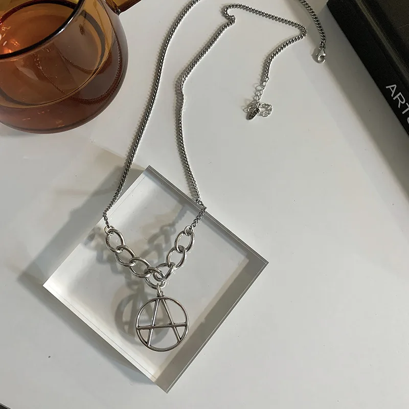 TIMEONLY Korean Fashion Letter A Hollow Pendant Necklaces Hip Hop Lover Sweater Necklace for Women Girl Statement Charm Jewelry
TIMEONLY Korean Fashion Letter A Hollow Pendant Necklaces Hip Hop Lover Sweater Necklace for Women Girl Statement Charm Jewelry