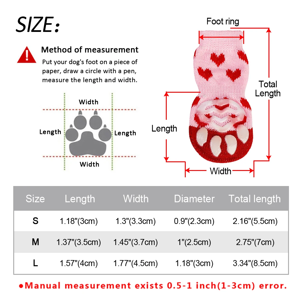 4pcs/Set Cute Warm Dog Cat Shoes Anti-Slip Knit Socks Pink Pet Puppy Kitten Shoes For Small Medium Dogs Cats Chihuahua Perros
4pcs/Set Cute Warm Dog Cat Shoes Anti-Slip Knit Socks Pink Pet Puppy Kitten Shoes For Small Medium Dogs Cats Chihuahua Perros
