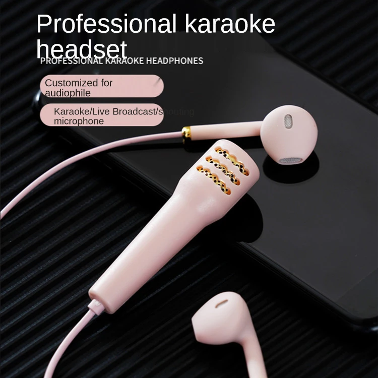 Portable Stereo headphone with Mic KTV Karaoke Mini Microphone wired headset with Handheld Microphone For Phone Laptop PC
Portable Stereo headphone with Mic KTV Karaoke Mini Microphone wired headset with Handheld Microphone For Phone Laptop PC
