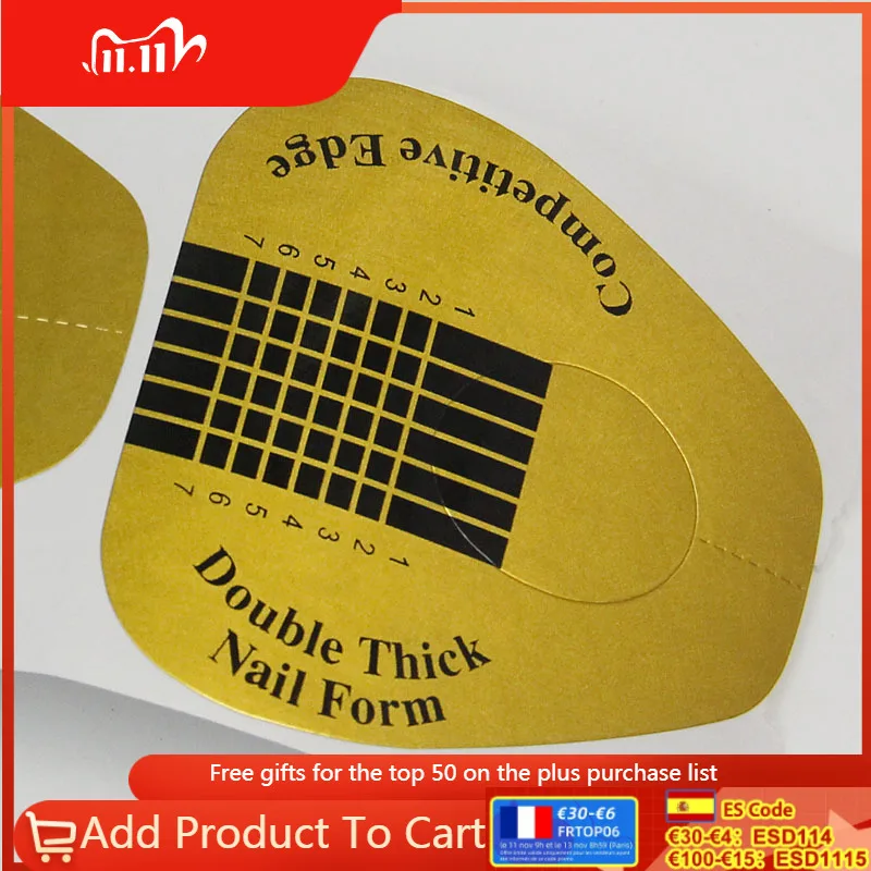 Nail Form Set Nail Art French Acrylic UV Gel Polish Tips Extension Nail Form Guide Manicure Nail Art Beauty Tools
Nail Form Set Nail Art French Acrylic UV Gel Polish Tips Extension Nail Form Guide Manicure Nail Art Beauty Tools