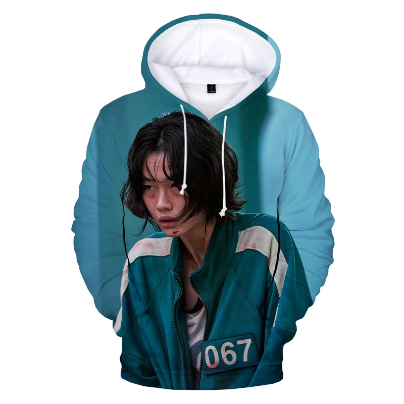 New 3D Squid Game Printed Hooded Sweatshirts Men Women Hip Hop Fashion Casual Pullover Harajuku streetwear Unisex Hoodie
New 3D Squid Game Printed Hooded Sweatshirts Men Women Hip Hop Fashion Casual Pullover Harajuku streetwear Unisex Hoodie