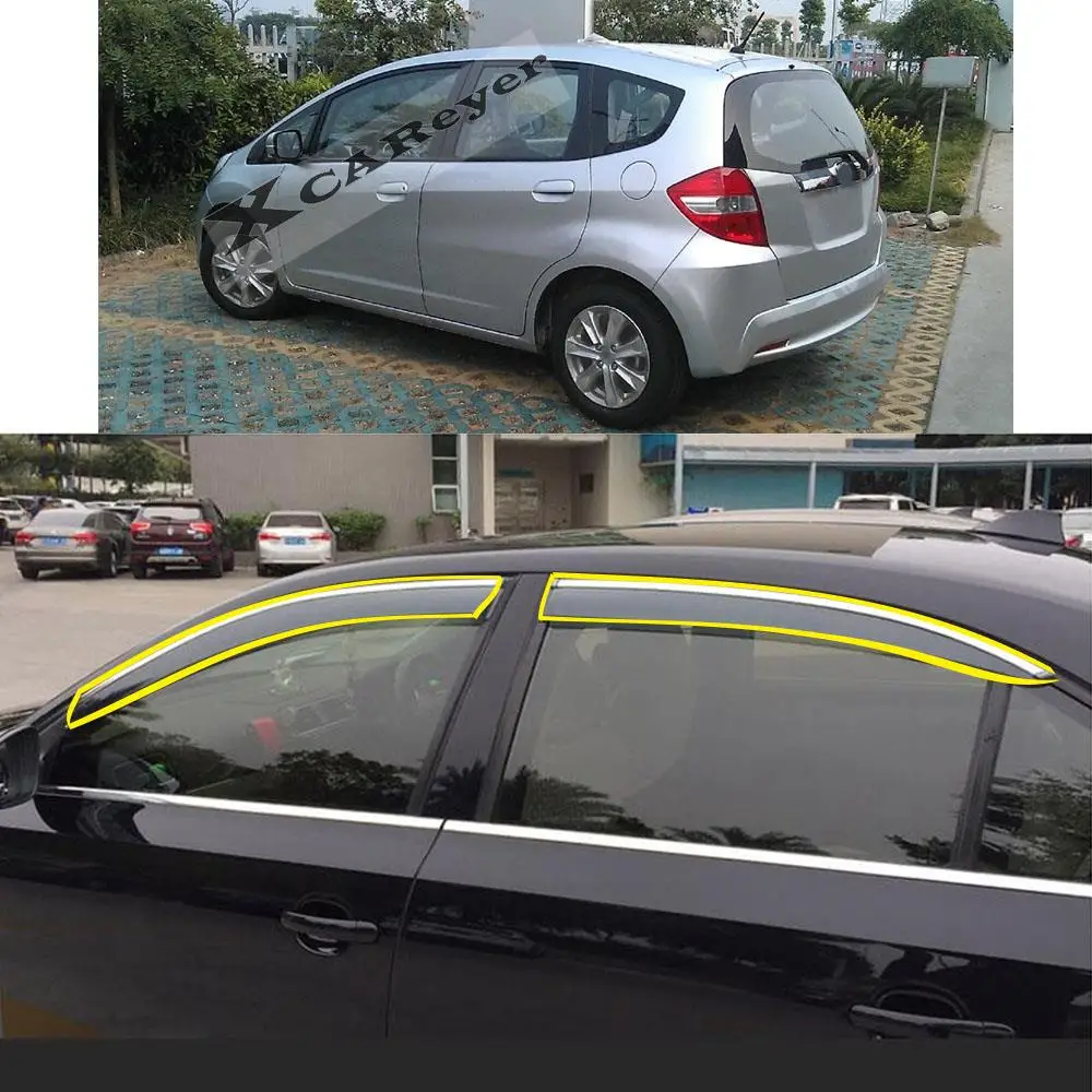 Car Sticker Plastic Window Glass Wind Visor Rain/Sun Smoke Guard Vent Protector For Honda Fit Jazz Hatchback 2007-2013
Car Sticker Plastic Window Glass Wind Visor Rain/Sun Smoke Guard Vent Protector For Honda Fit Jazz Hatchback 2007-2013
