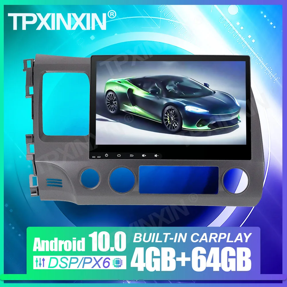 Автомобильный радиоприемник Carplay на Android 10,0 для Honda Civic 2006-2011, автомобильный GPS-навигатор, мультимедийный проигрыватель DSP, головное устройств...
Автомобильный радиоприемник Carplay на Android 10,0 для Honda Civic 2006-2011, автомобильный GPS-навигатор, мультимедийный проигрыватель DSP, головное устройств...