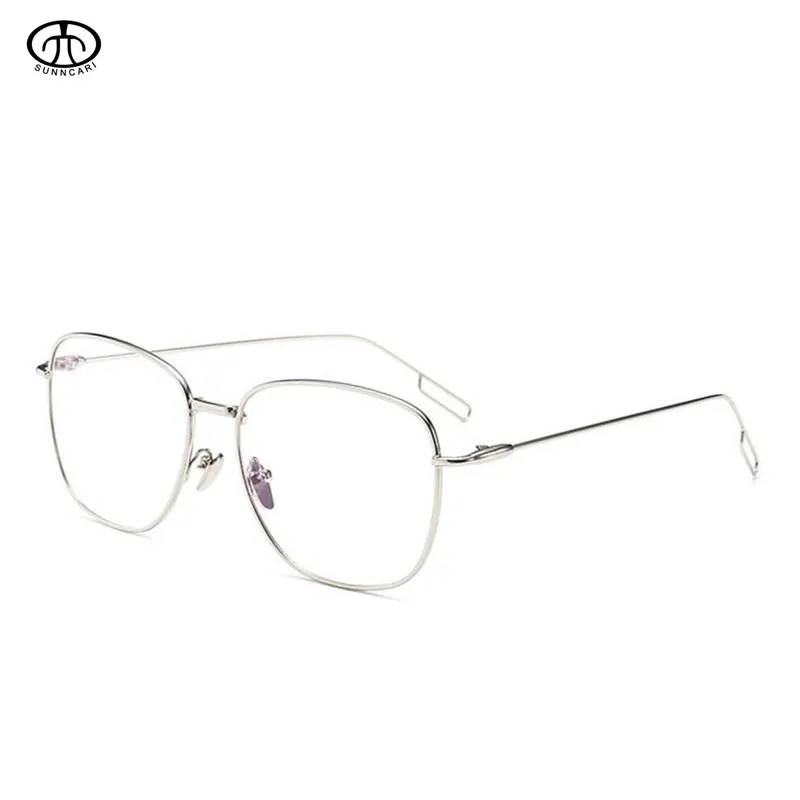 1 56 Твердые готовые очки для близорукости оправа из сплава женщин мужские