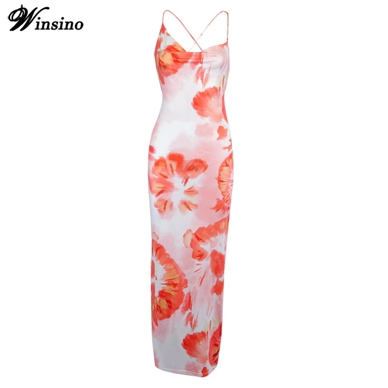 Spaghetti Straps Dress Women Print Halter Sexy Backless Lace Up Midi Dress Sleeveless Club Party Holiday Tie Dye Beach Sundress 
Spaghetti Straps Dress Women Print Halter Sexy Backless Lace Up Midi Dress Sleeveless Club Party Holiday Tie Dye Beach Sundress