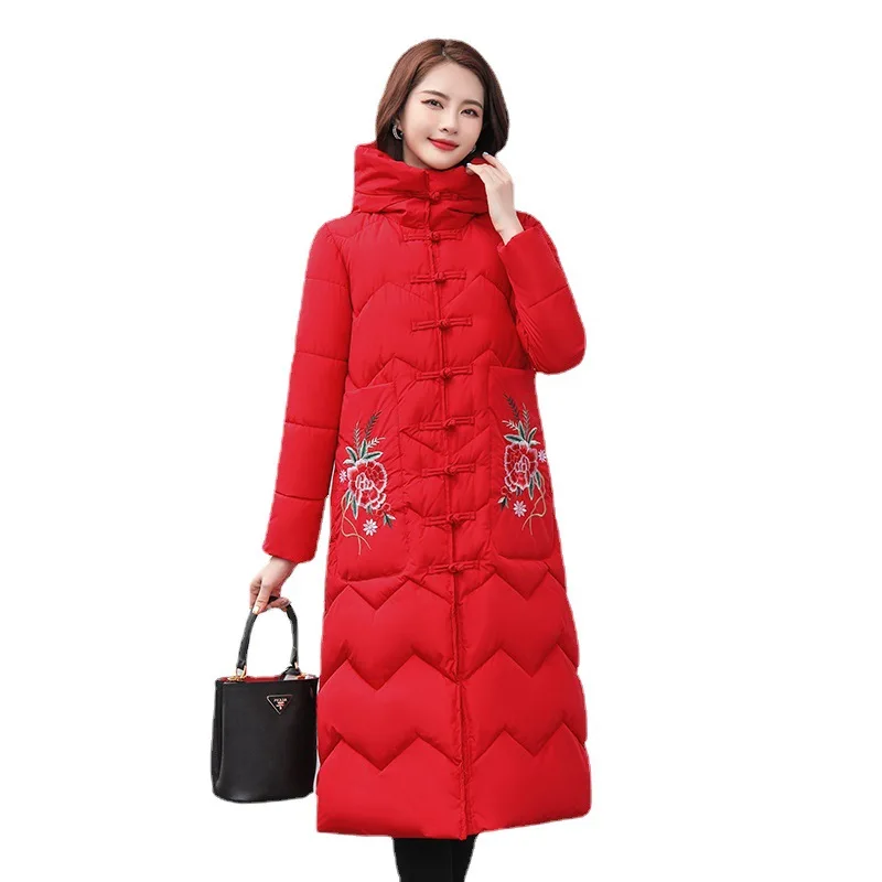 2021 New Winter Long Parkas Women National Style Warm Hooded Coat Women Fashion Thicken Outwear Loose Parkas Female CX2103
2021 New Winter Long Parkas Women National Style Warm Hooded Coat Women Fashion Thicken Outwear Loose Parkas Female CX2103