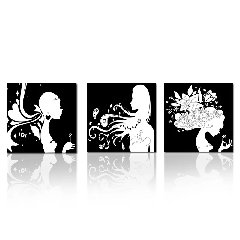 3 Pieces Beauty Girls Poster Wall Decor Black and White Women Print Canvas Painting Modern Style Picture Living Room Wall Art
3 Pieces Beauty Girls Poster Wall Decor Black and White Women Print Canvas Painting Modern Style Picture Living Room Wall Art