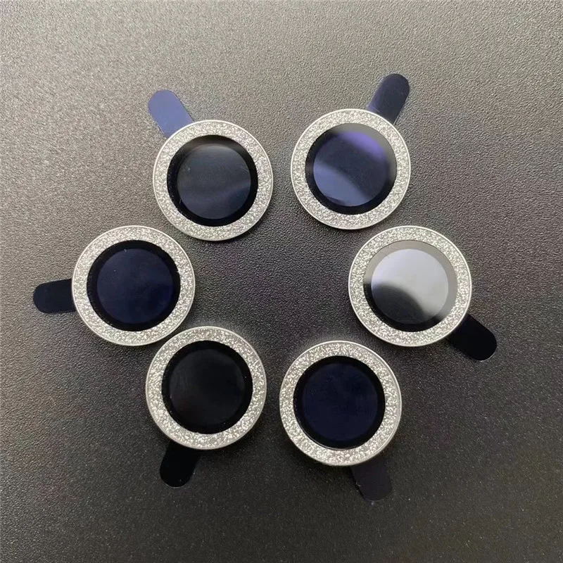 6Pcs Diamond Camera Lens Protector For iPhone 11 12 13 Pro Max Metal Ring Glass iphone mini Protection Case | Мобильные телефоны и