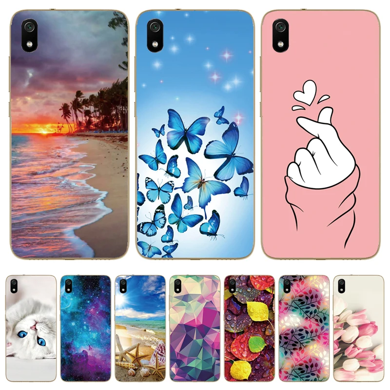 Силиконовый чехол для xiaomi redmi 7a s полная защита мягкая задняя крышка из ТПУ 7 a