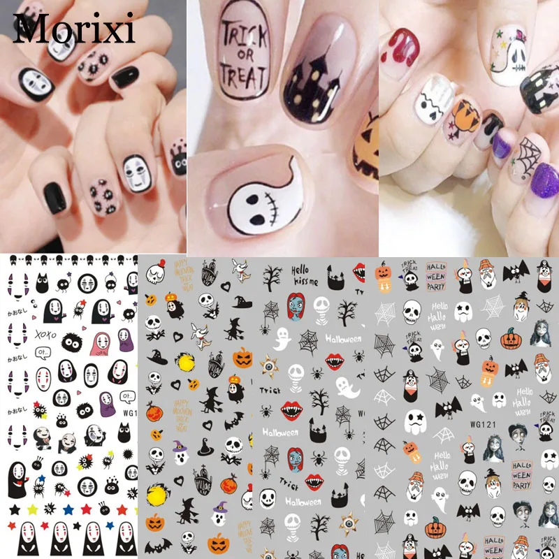 Halloween nail art sticker terror cat pumpkin mouth flowers 3D manicure decoration big size nail strip WG036
Halloween nail art sticker terror cat pumpkin mouth flowers 3D manicure decoration big size nail strip WG036