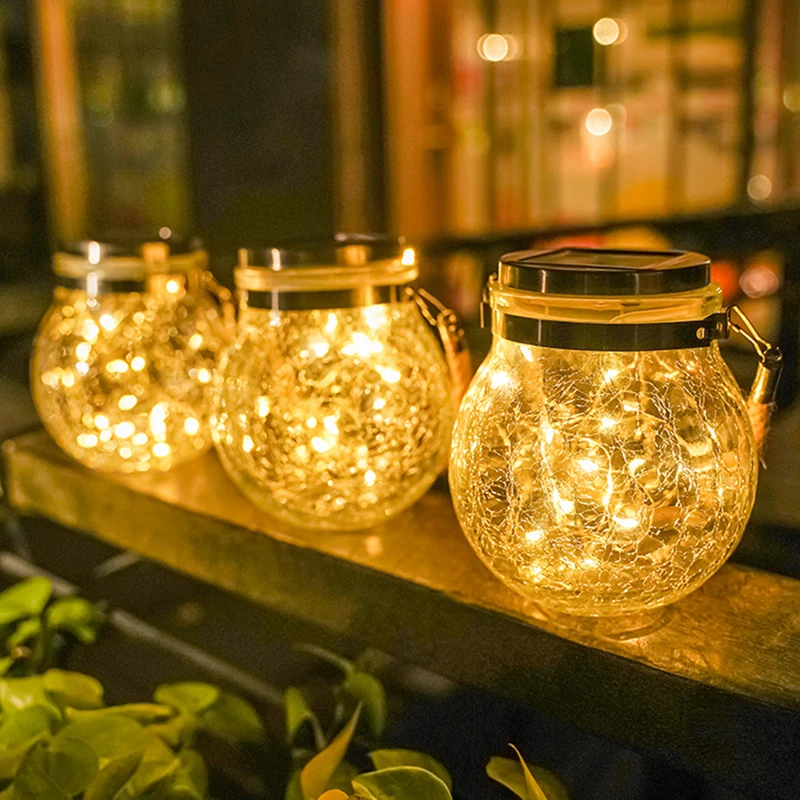 Solar Crack Jar Light Ball Hanging Lamp Outdoor Garden Lamps Solar Glass Tree Light Christmas Light Children's Night Light
Solar Crack Jar Light Ball Hanging Lamp Outdoor Garden Lamps Solar Glass Tree Light Christmas Light Children's Night Light