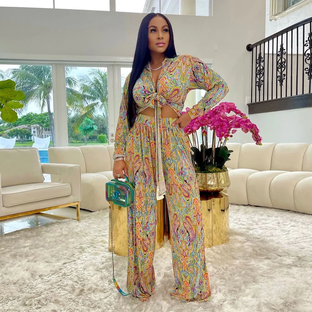 Aesthrtic Print Vintage Two Piece Pant Suit Womens Outfits Turn Down Collar Long Sleeve Crop Top and Wide Leg Loose Trouser Y2K
Aesthrtic Print Vintage Two Piece Pant Suit Womens Outfits Turn Down Collar Long Sleeve Crop Top and Wide Leg Loose Trouser Y2K