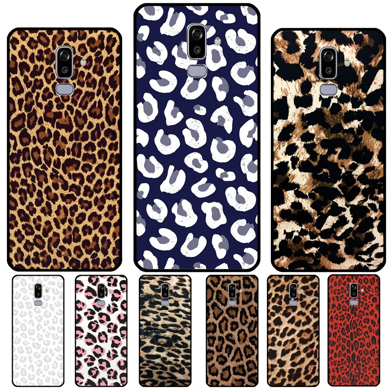 Чехол для телефона с Африканским леопардовым принтом Samsung Galaxy J8 A9 A7 2018 A8 A6 J6 J4 Plus J1