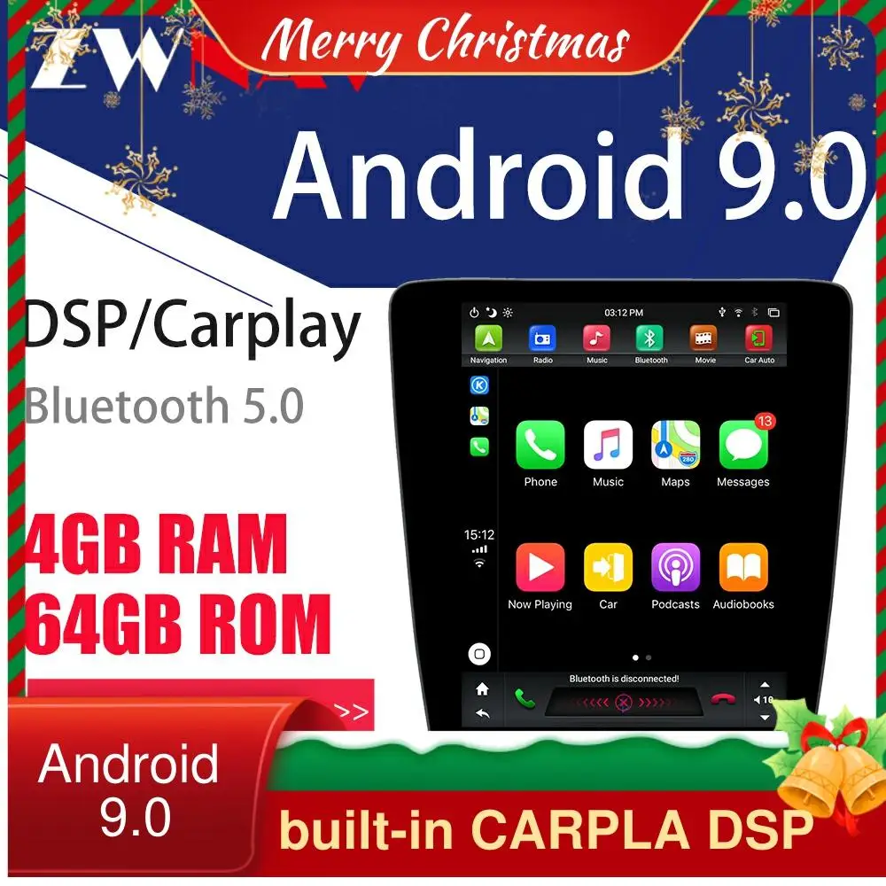 64GB Tesla Screen CARPLAY For Ford Mustang 2010-2014 Android 9 Car Multimedia Player GPS Radio Audio Auto Stereo Head Unit
64GB Tesla Screen CARPLAY For Ford Mustang 2010-2014 Android 9 Car Multimedia Player GPS Radio Audio Auto Stereo Head Unit
