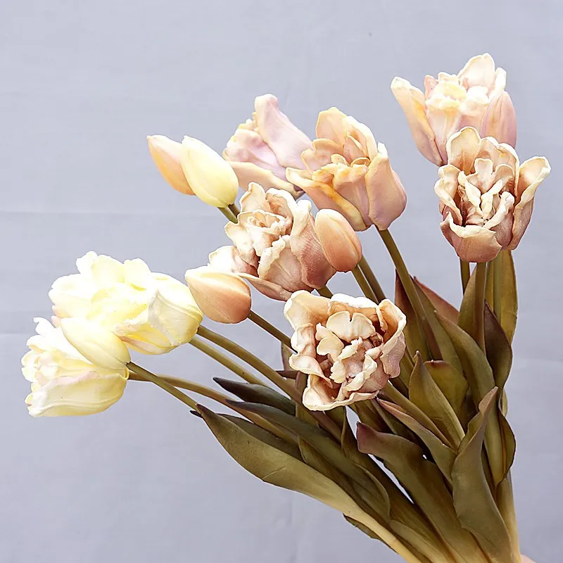 5heads Large unique sillicone tulip bunch fake flowers new house decor party favors flores decorativas
5heads Large unique sillicone tulip bunch fake flowers new house decor party favors flores decorativas