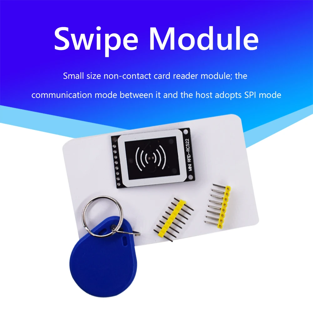 HW-868 MFRC-522 RFID Wireless Module User Kits Reader Writer Mode RFID Card PCB Attenna with Blank Card Key Fob
HW-868 MFRC-522 RFID Wireless Module User Kits Reader Writer Mode RFID Card PCB Attenna with Blank Card Key Fob