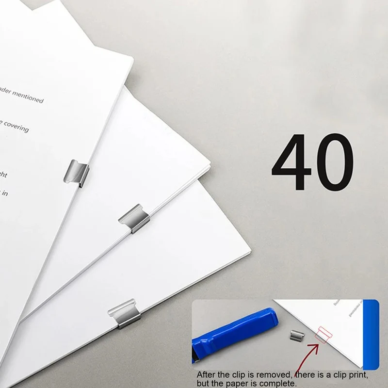 50PCS Metal Clip Push Stapler Fixed Clips Stapler Binding Clip Reusable Portable Push Clamp Not Damage Paper For Document Paper
50PCS Metal Clip Push Stapler Fixed Clips Stapler Binding Clip Reusable Portable Push Clamp Not Damage Paper For Document Paper